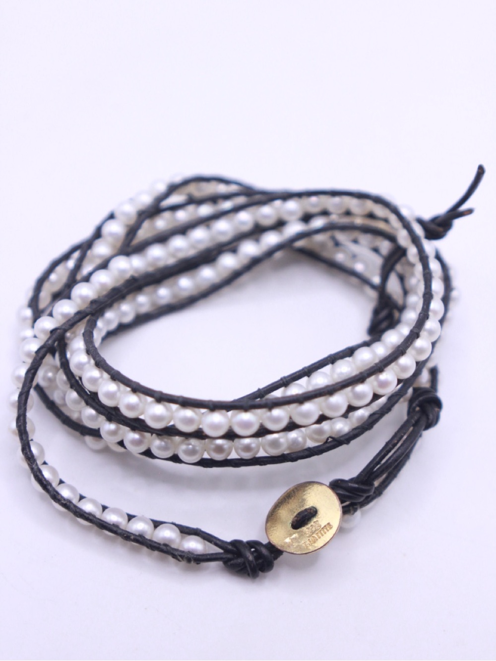Lianne Landman South African Designer Fresh water Pearl Wrap 925 Bracelet